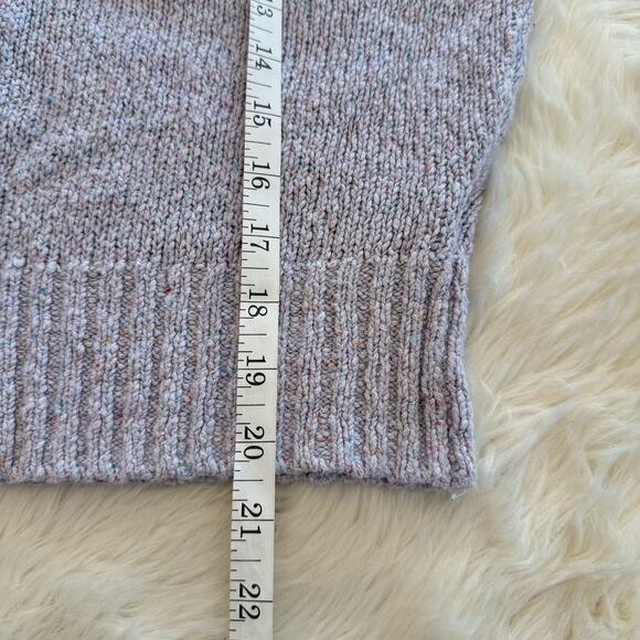 Paige Lavender Joyce Button Up Cardigan Linen Silk Large Puff Long Sleeve - Picture 9 of 13